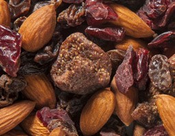 Almond Energy Trail Mix - almonds, raisins, cranberries, strawberries