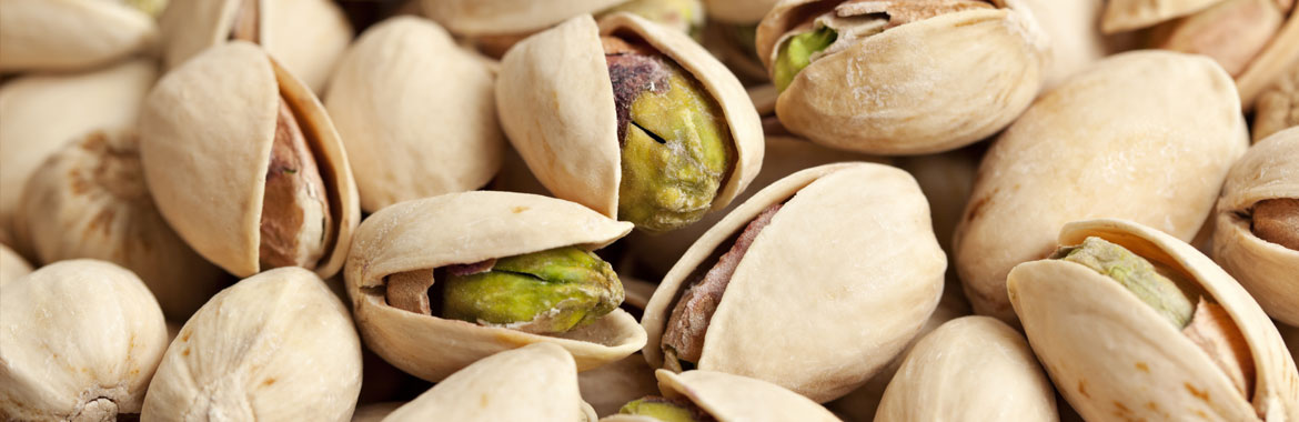 Close up of pistachios